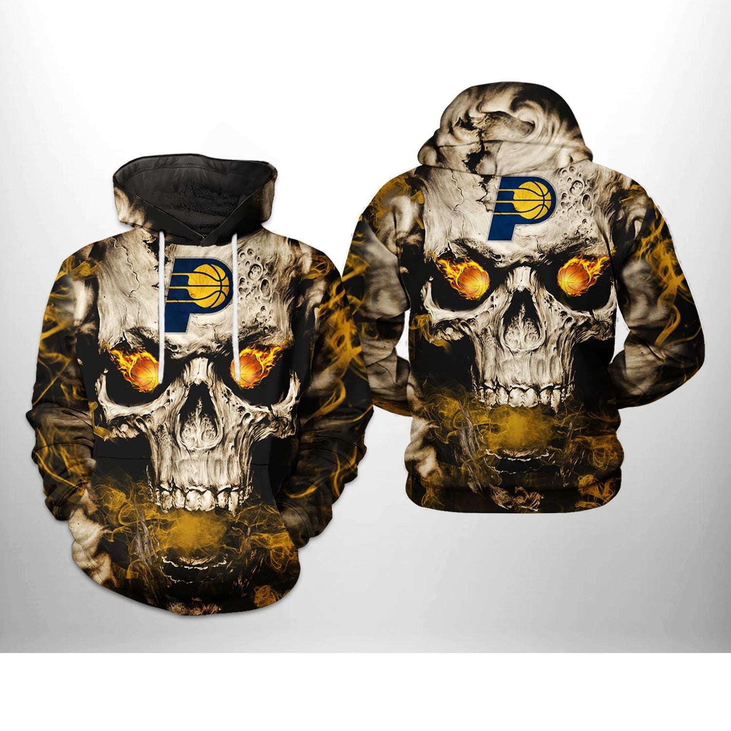 Indiana Pacers Skull Hoodie